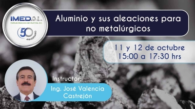 Aluminio y sus aleaciones para no metalúrgicos